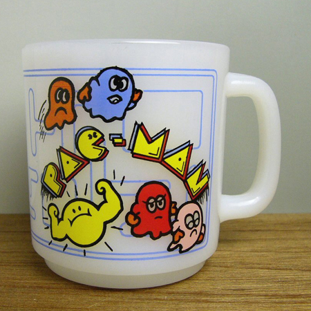 80年代 vintage PACMAN パックマン グラスベイクファイヤーキング 80年代 vintage PACMAN パックマン グラスベイク
