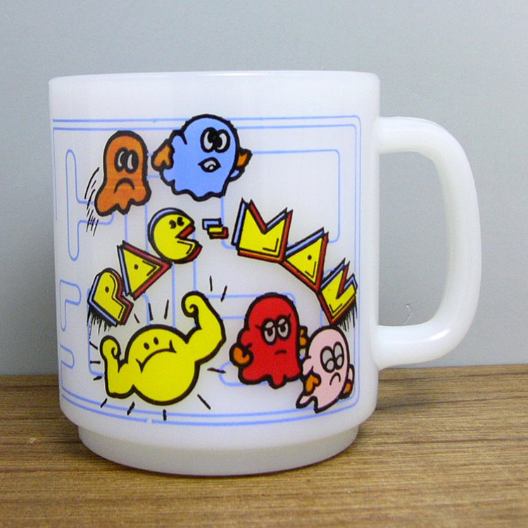 80年代 vintage PACMAN パックマン グラスベイクファイヤーキング 80年代 vintage PACMAN GLASBAKE マグカップ パックマン - メルカリ
