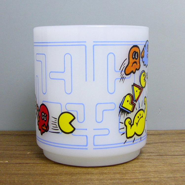 80年代 vintage PACMAN パックマン グラスベイクファイヤーキング 1 Glasbake Pac-man Mug - Etsy