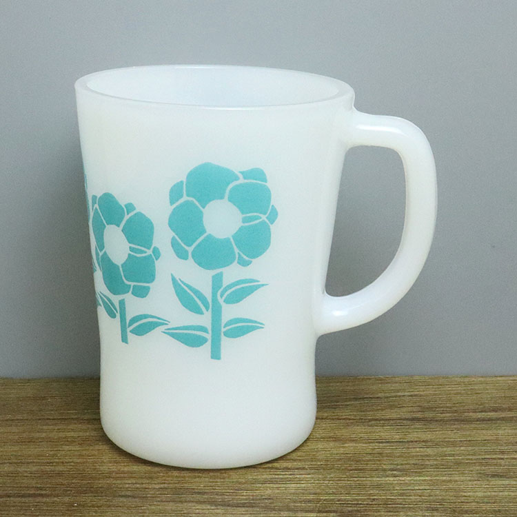 クラウン パイレックス/ポピー 水色/製造年代:1970年代