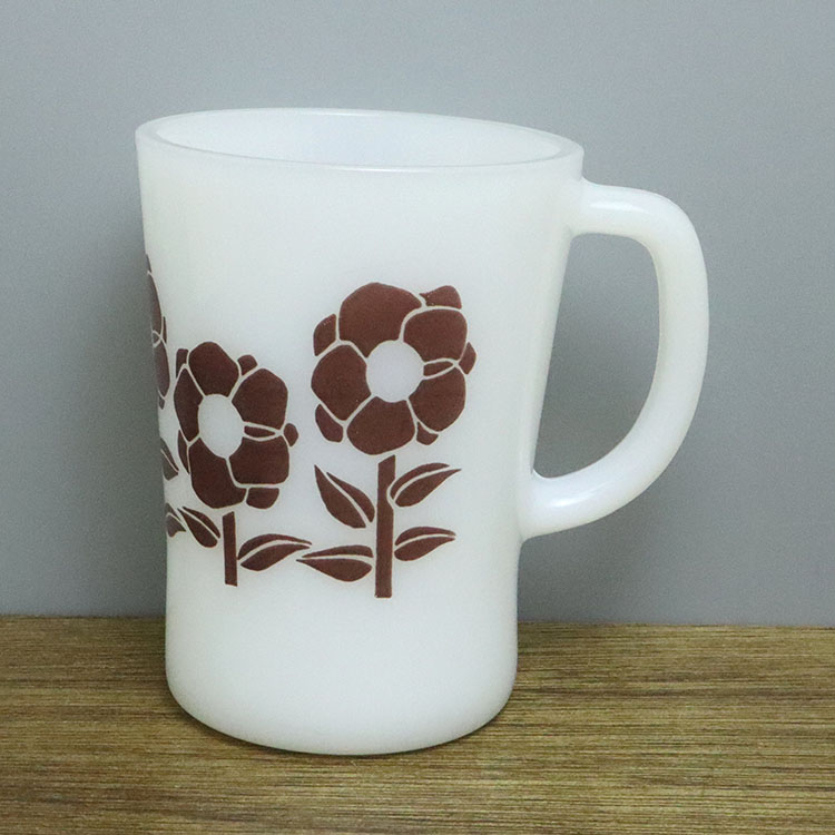 クラウン パイレックス/ポピー 茶/製造年代:1970年代